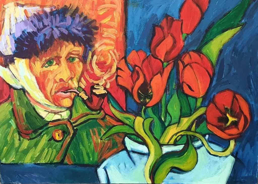 Title: Madness of Love Year: 2022 Dimensions: 60 x 80 cm Medium: Acrylic on canvas