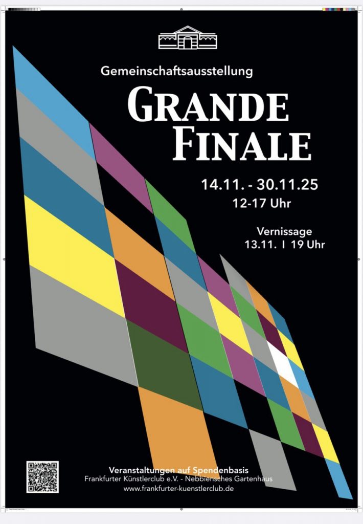 Farzaneh Ravesh in GRANDE FINALE 14.11. - 30.11.25 12-17 Uhr Vernissage 13.11. 2025